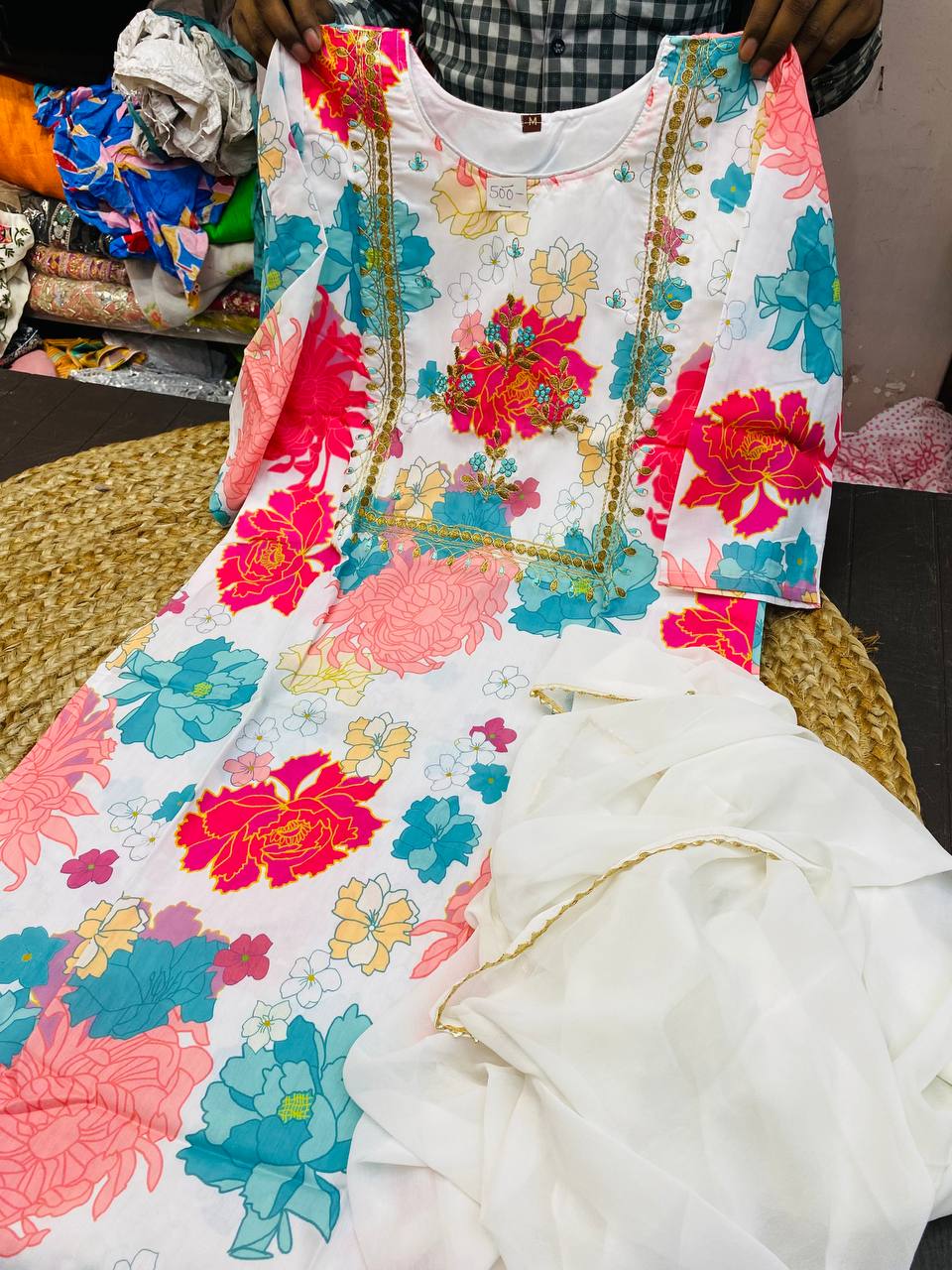 (SALE) Premium Cotton Ready To Wear Complete Suit Set