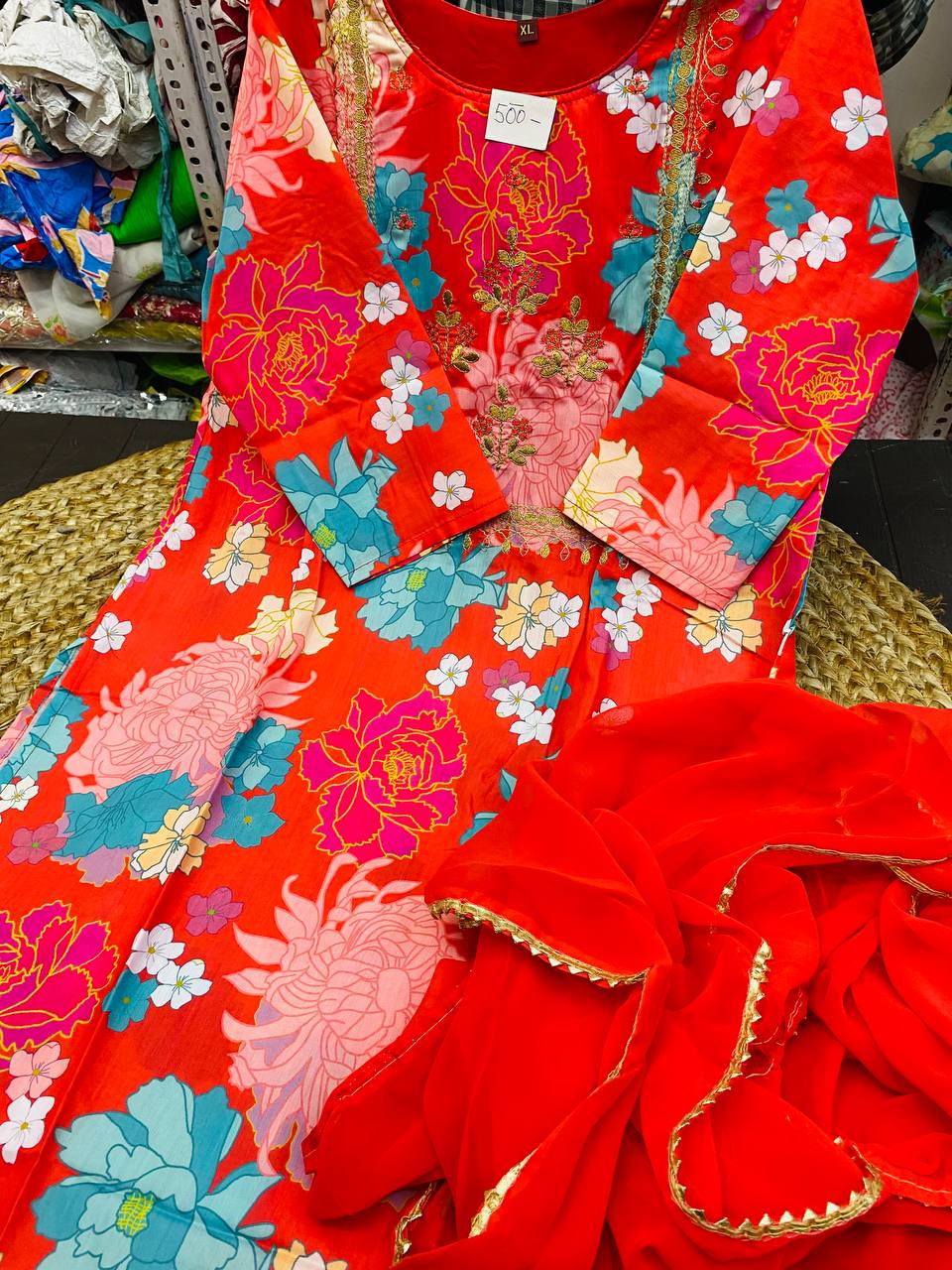 (SALE) Premium Cotton Ready To Wear Complete Suit Set