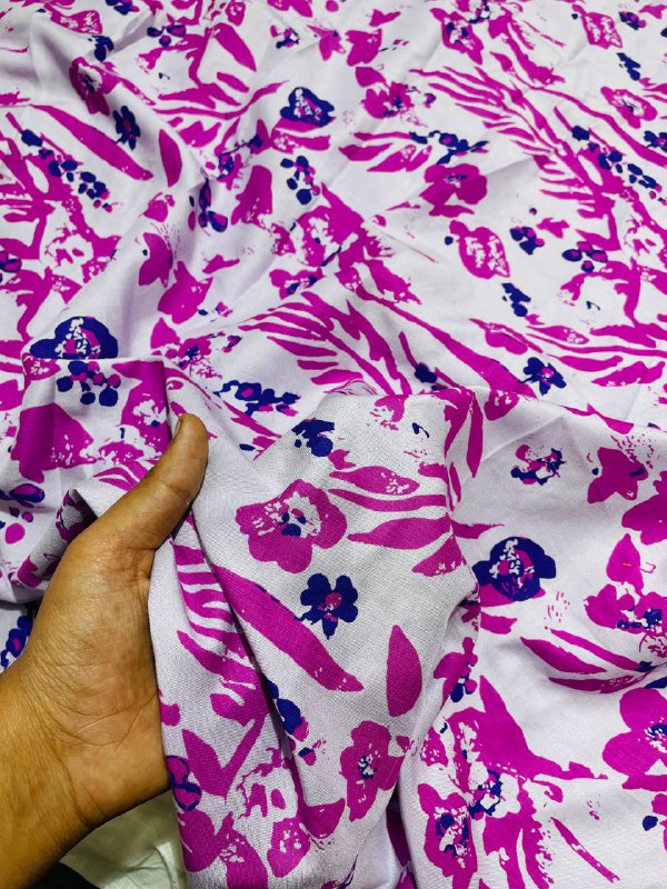 Premium Pure Linen Rayon Cotton FABRIC Digital Printed (Big WIDTH!!)
