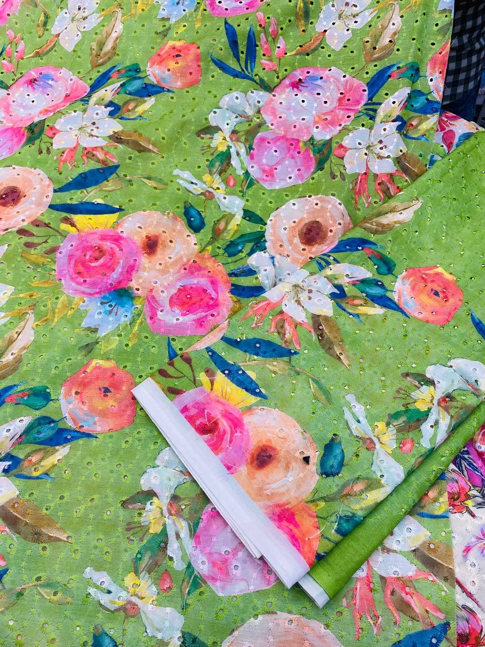 Premium Pure Cotton Hakuba Chikankari Suit Set