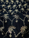Most Premium Pure Cotton Fabric With Fine Zari Weaving Hakuba Chikankari (Big WIDTH!!)