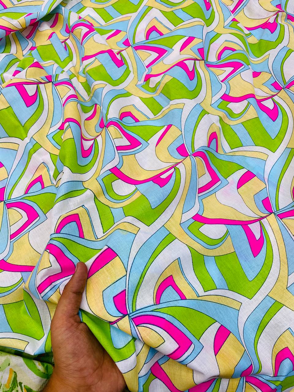 Most Premium Pure Cotton 80*80 Fabric With Digital PRINTED (Big WIDTH!!)