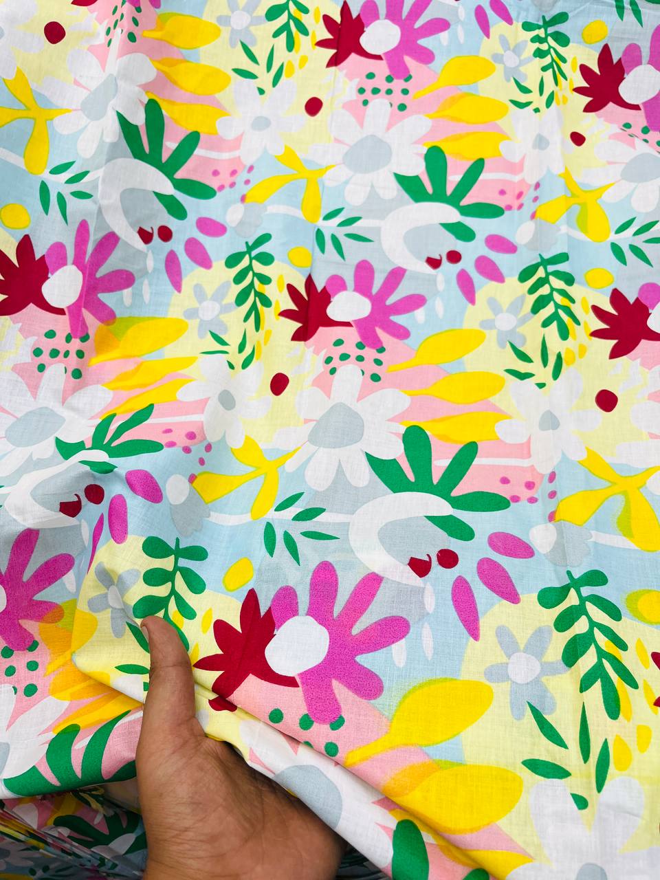 Most Premium Pure Cotton 80*80 Fabric With Digital PRINTED (Big WIDTH!!)