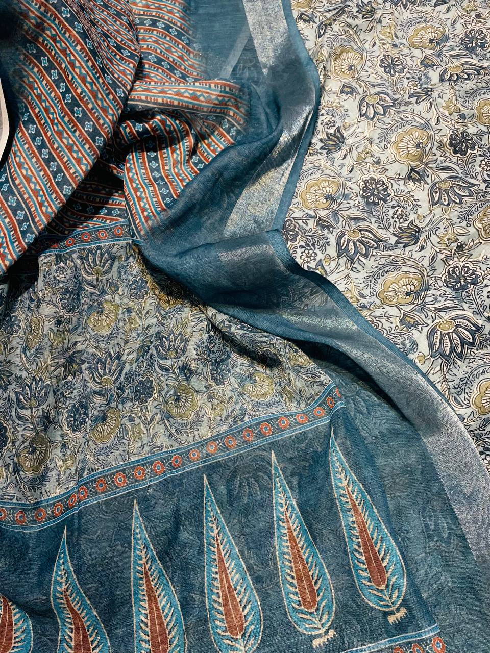 Pure Premium LINEN Cotton Suit (Shirt With Dupatta)