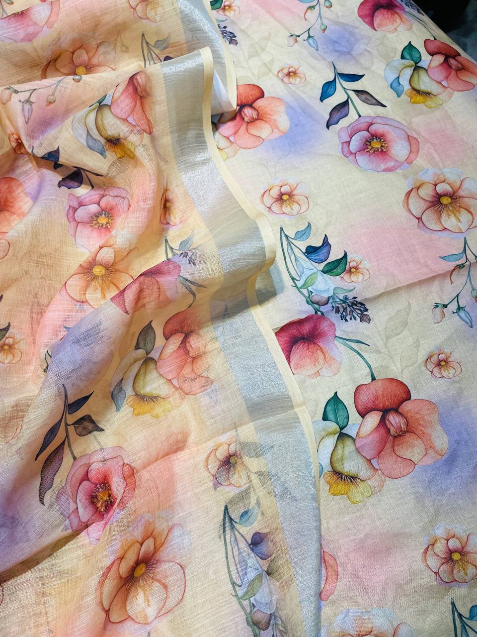 Pure Premium LINEN Cotton Suit (Shirt With Dupatta)