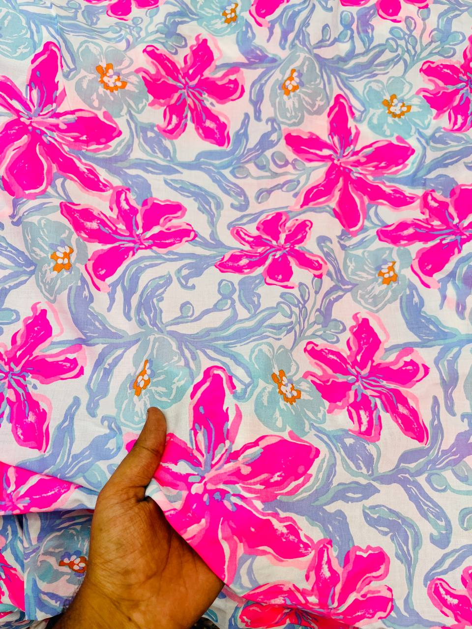 Most Premium Pure Mul Cotton Fabric With Digital PRINTED (Big WIDTH!!)