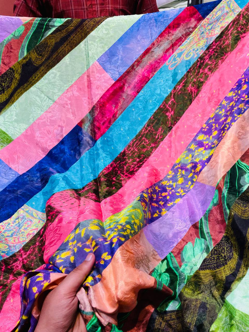 Multi Color Premium Pure Muslin Cotton FABRIC With Fine Weaving