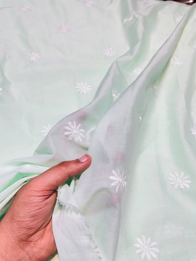 Most Premium Pure Cotton FABRIC With Fine Embroidery