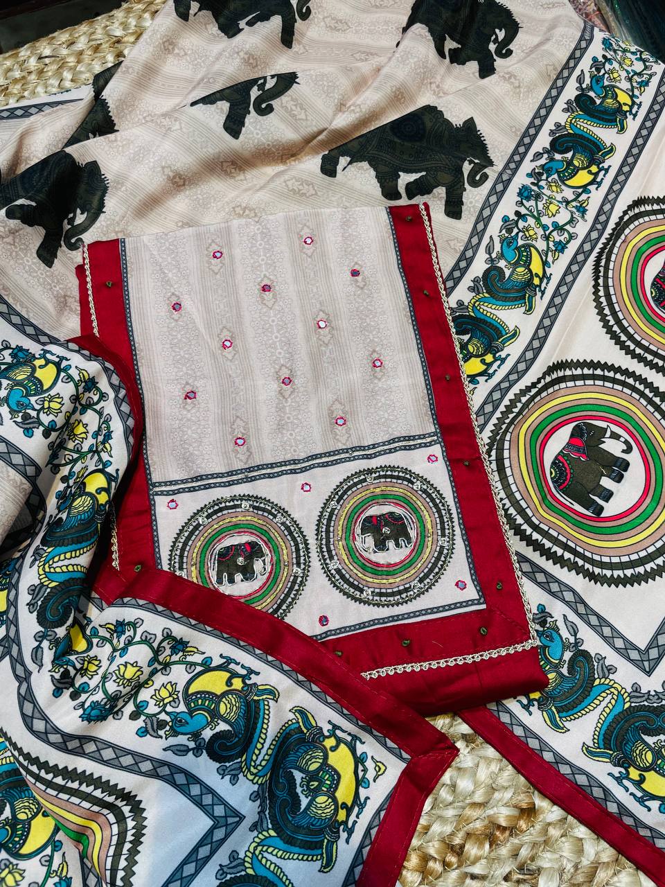 Pure Premium Modal Cotton Suit (Complete Suit Set With Dupatta)