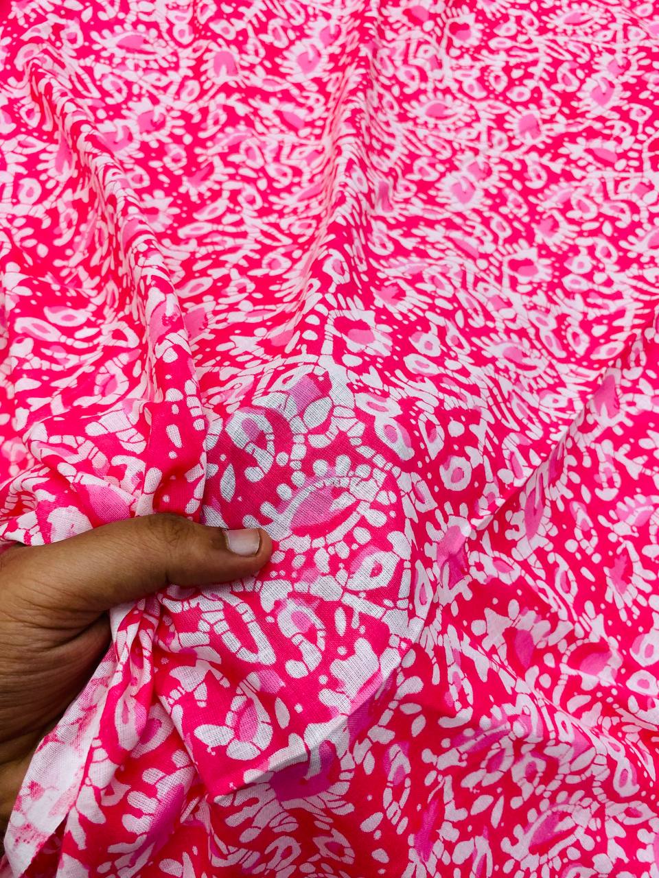 (2.5 Meter Cut SIZE) Most Premium Pure Cotton 80*80 Fabric With Digital PRINTED