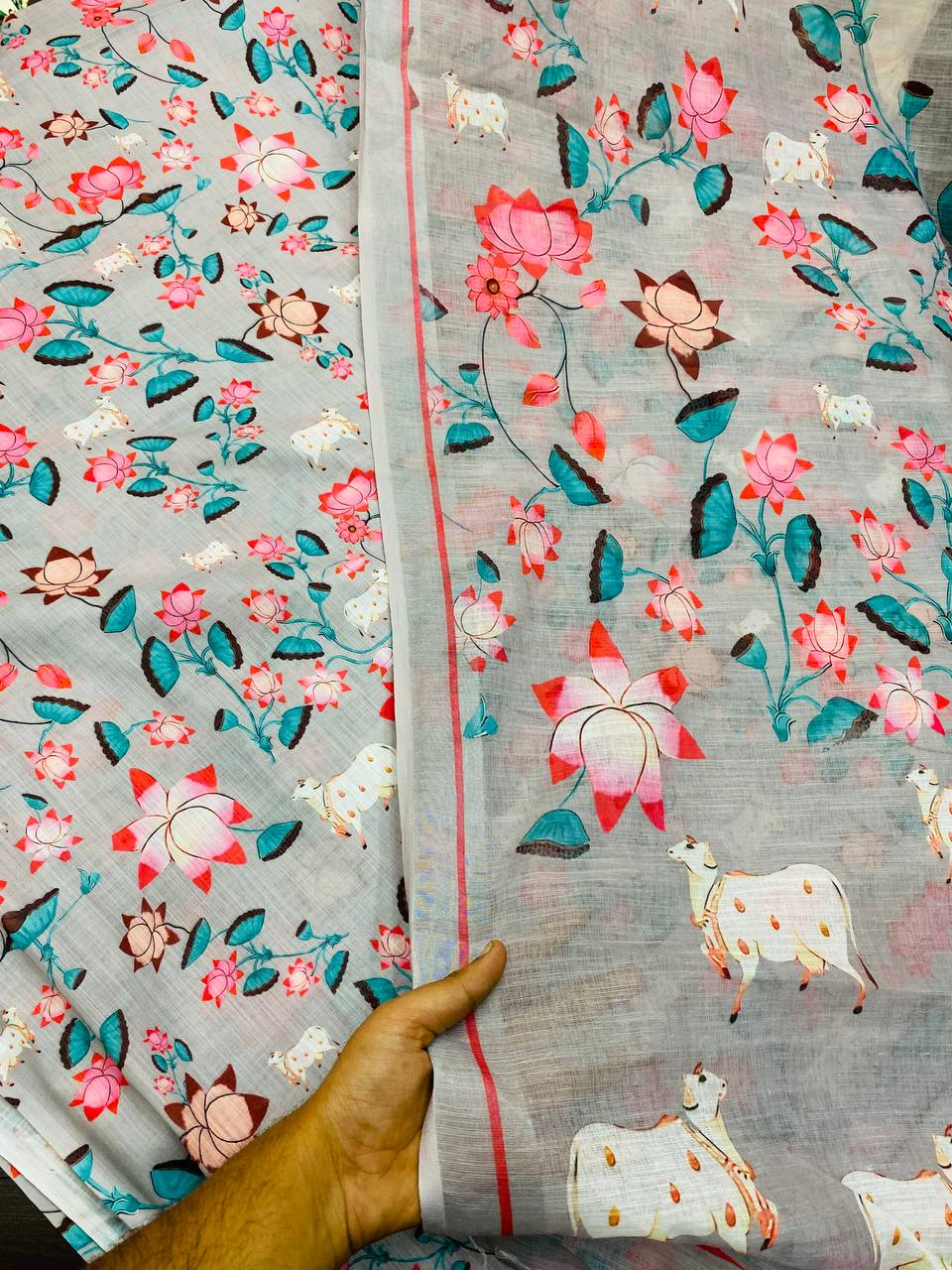 Pure Premium LINEN Cotton Suit (Shirt With Dupatta)