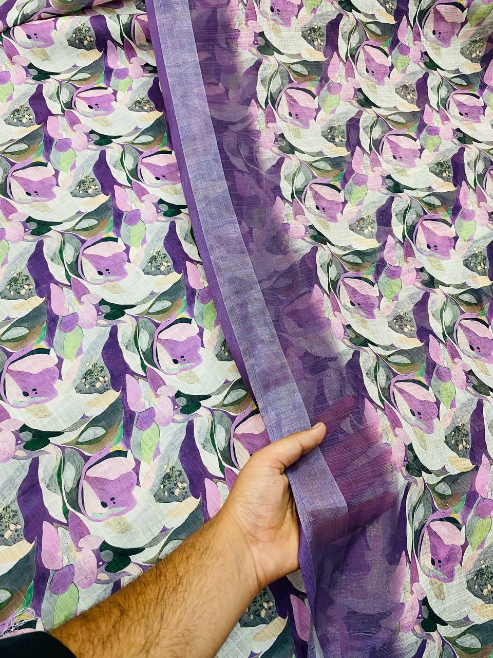 Pure Premium LINEN Cotton Suit (Shirt With Dupatta)