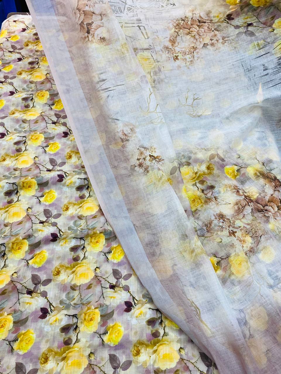 Pure Premium LINEN Cotton Suit (Shirt With Dupatta)