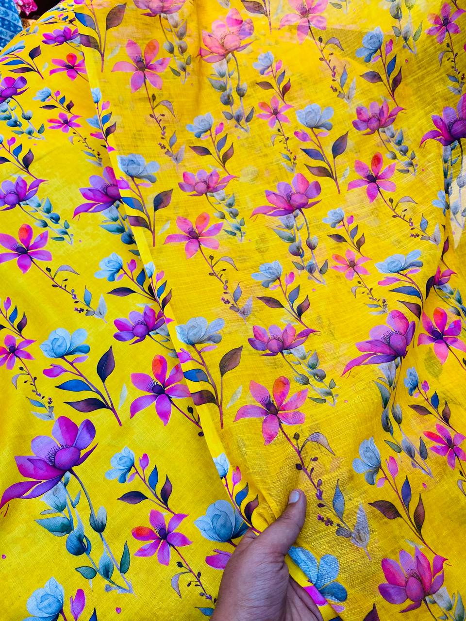 Pure Premium LINEN Cotton Suit (Shirt With Dupatta)