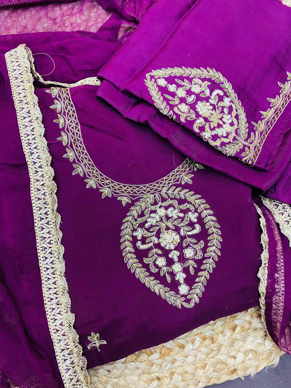 (SALE Prices) Premium Pure Suits (Complete Suit Set With Dupatta)