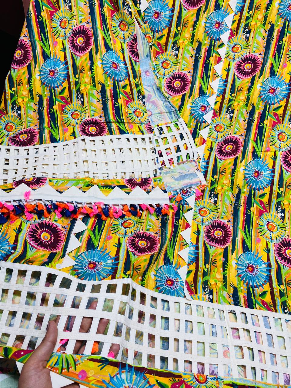 Premium Pure Modal Cotton 2 Pcs Set (Fancy LACE Work)