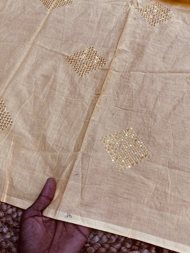 Cut Piece SALE- Premium Pure Designer FABRICS IN SALE - Cut SIZE: 0.80 Meter