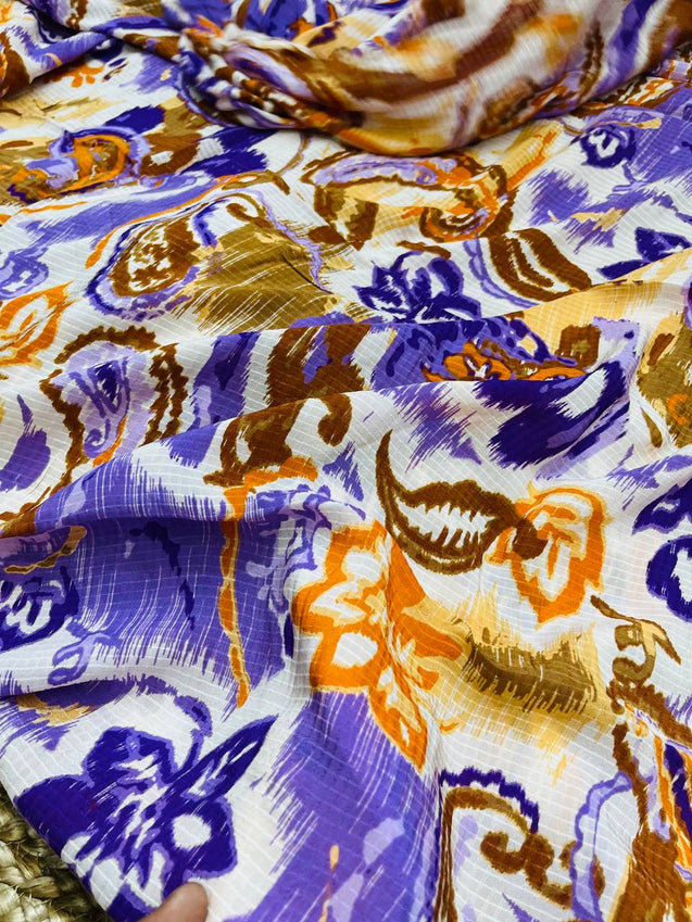 Cut Piece SALE- Premium Pure Designer FABRICS IN SALE - Cut SIZE: 4 Meter