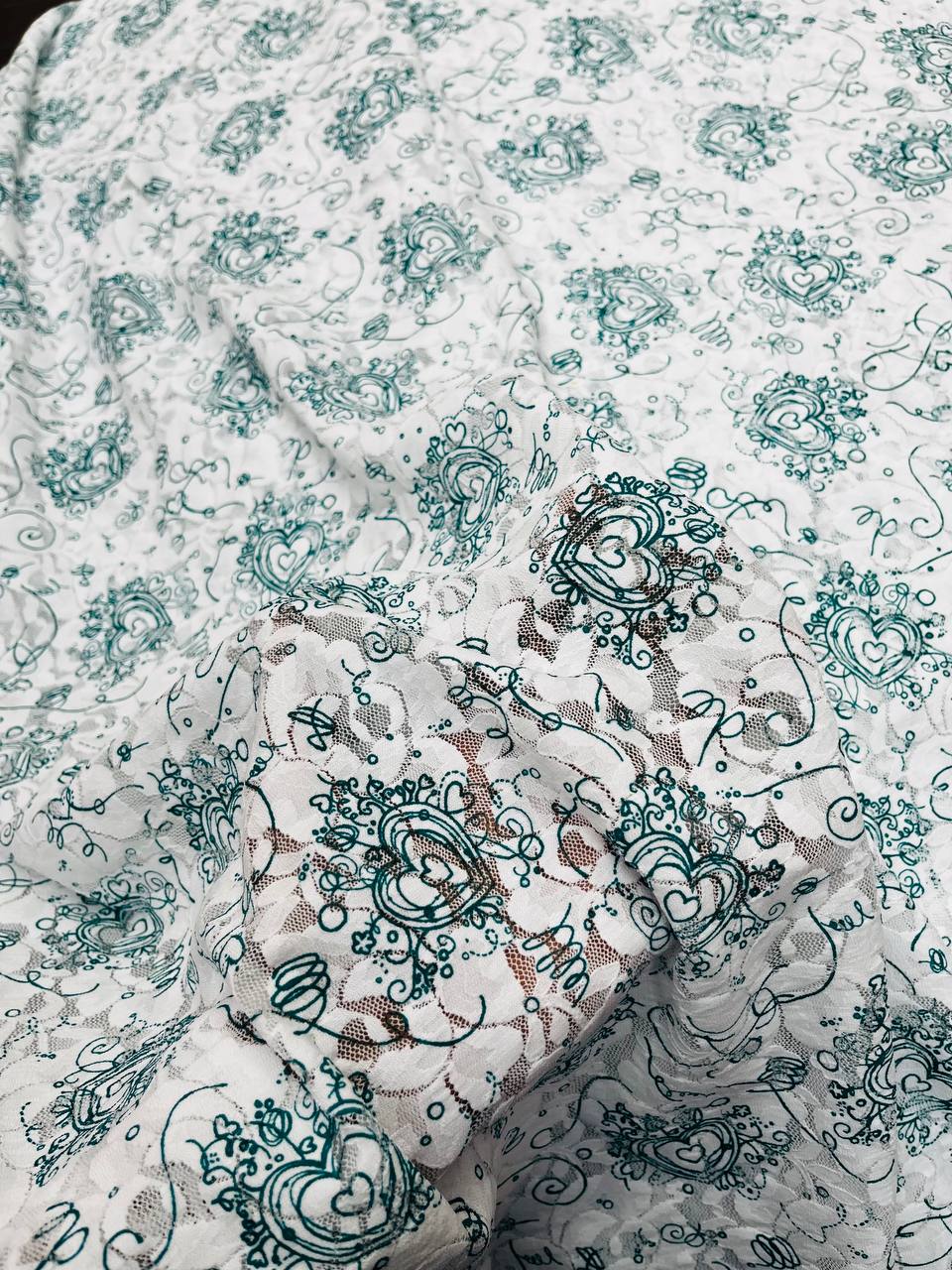 Premium Imported Crosia PRINTED  Embroidery FABRIC (Big WIDTH!!)