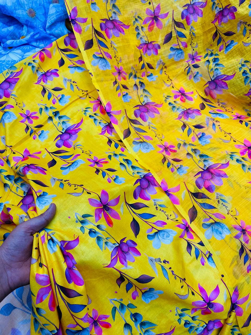 Pure Premium LINEN Cotton Suit (Shirt With Dupatta)