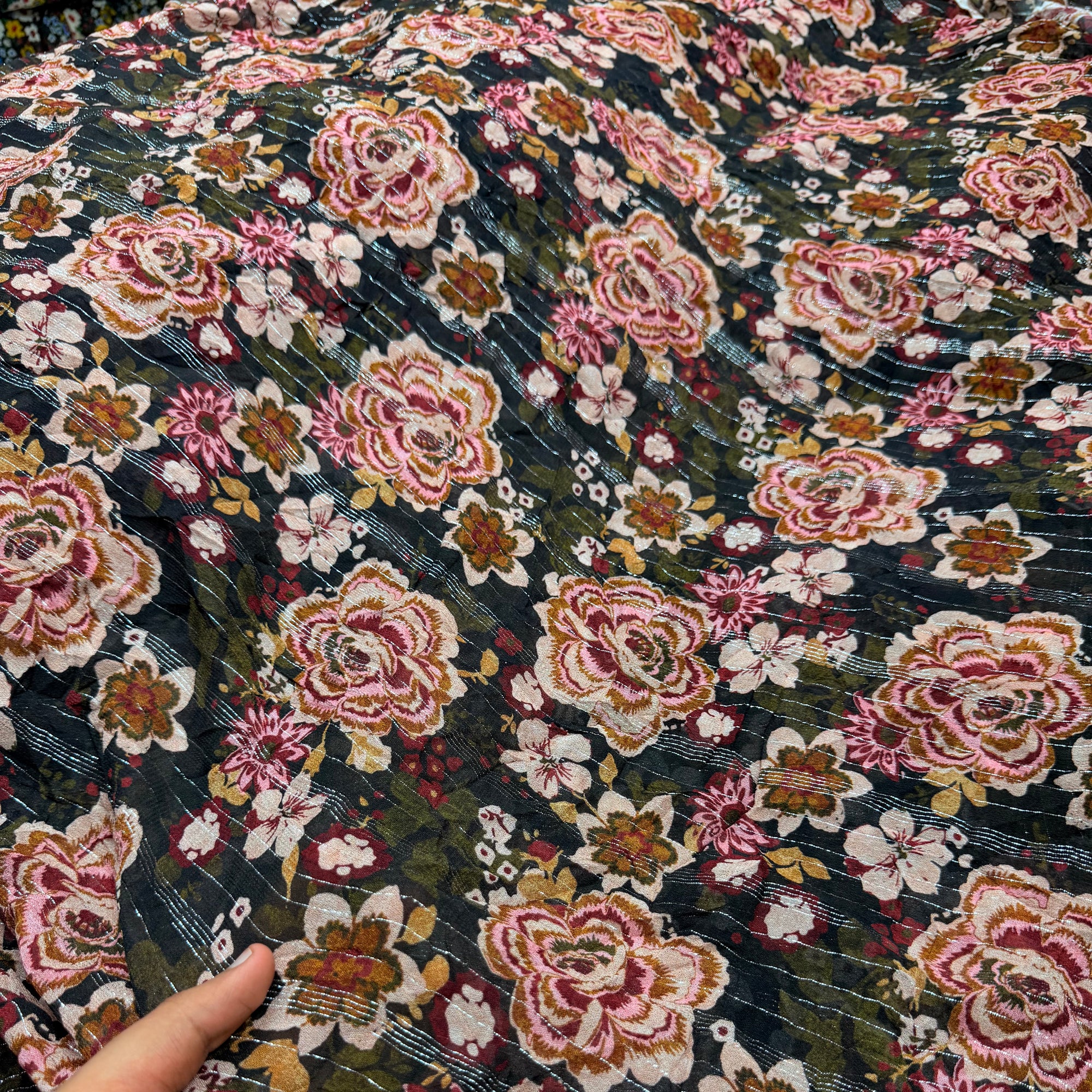 Most Premium Pure Viscose Georgette Printed Fabric (Big WIDTH!!)