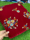 PREMIUM EMBROIDERED Velvet 9000 Fabric On SALE Cut Size Of. 3.80 Meter