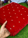 PREMIUM EMBROIDERED Velvet 9000 Fabric On SALE Cut Size Of. 3.65 Meter