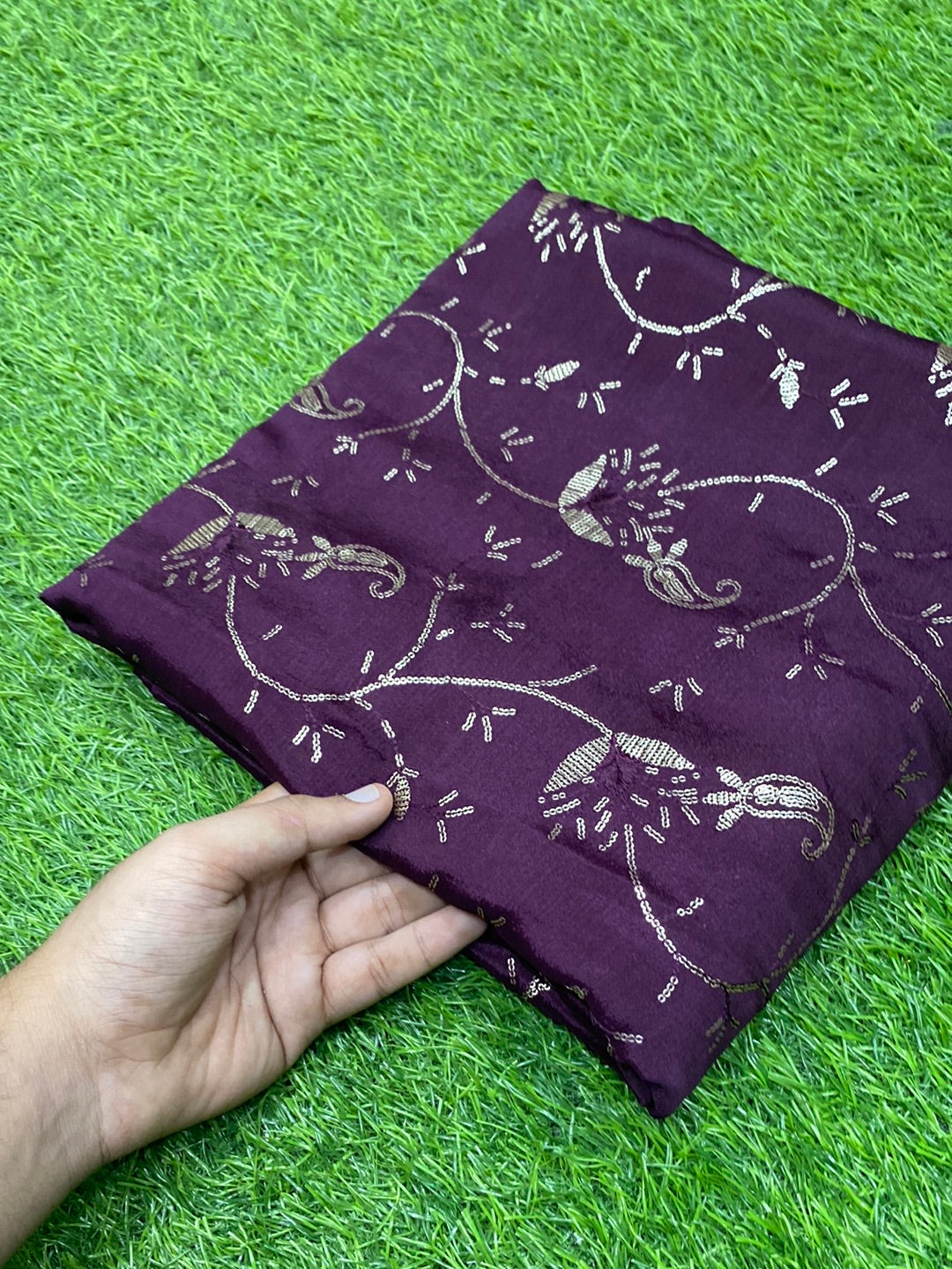 Premium Pure Quality Of CHINON CHIFFON With Fine Zari