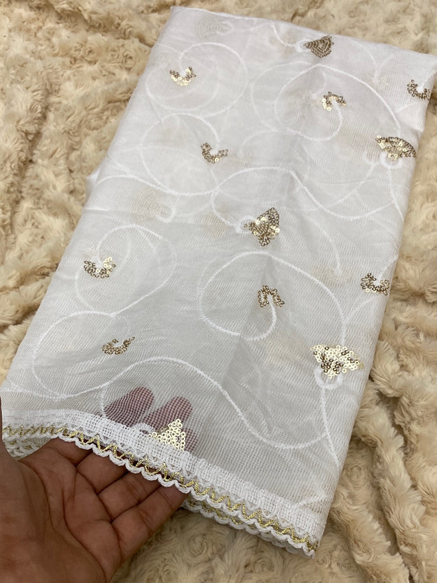 Premium Quality Dyeable Dupatta On Sale Now.