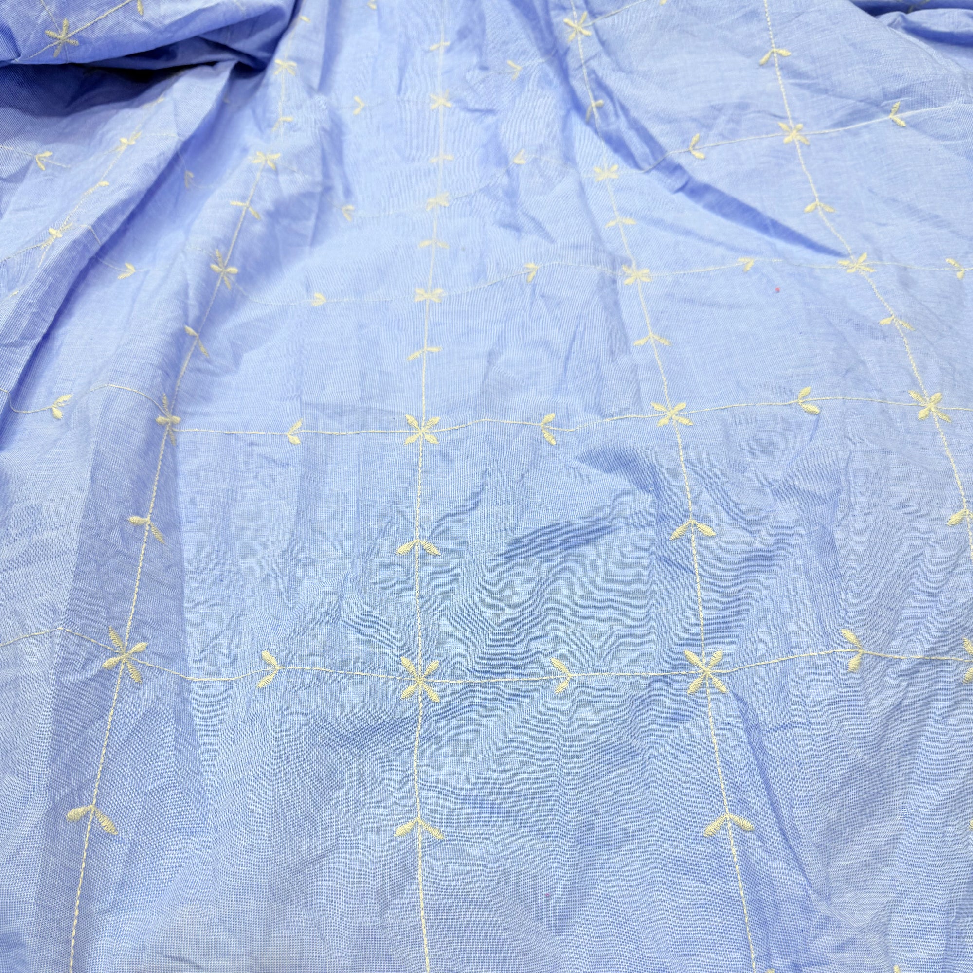 Most Premium Pure Hakuba Chikankari Cotton Fabric (Big WIDTH!!)
