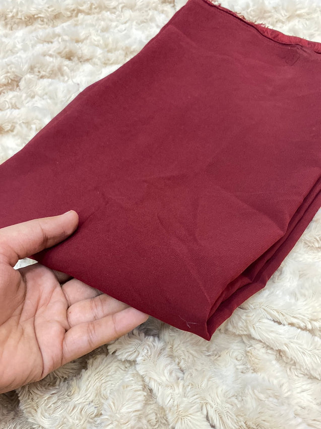 Premium Plain AMERICAN CREPE Fabric On SALE Cut Size Of. 1.20 Meter