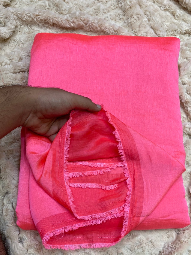 Premium 2 Tone Silk Fabric On SALE Cut Size Of. 8 Meter