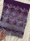 PREMIUM EMBROIDERED NET Fabric On SALE Cut Size Of. 6.75 Meter