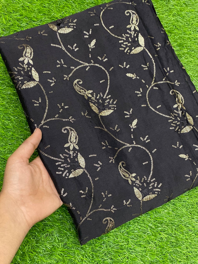 PREMIUM EMBROIDERED CHINON Fabric On SALE Cut Size Of. 3 Meter
