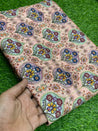 PREMIUM EMBROIDERED CHINON Fabric On SALE Cut Size Of. 3.50 Meter
