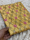 PREMIUM PURE EMBROIDERED SILK FABRIC On SALE Cut Size Of. 1.50 Meter
