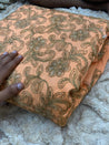 PREMIUM PURE EMBROIDERED SILK FABRIC On SALE Cut Size Of. 4.35 Meter
