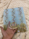 PREMIUM EMBROIDERED NET Fabric On SALE Cut Size Of. 4 Meter