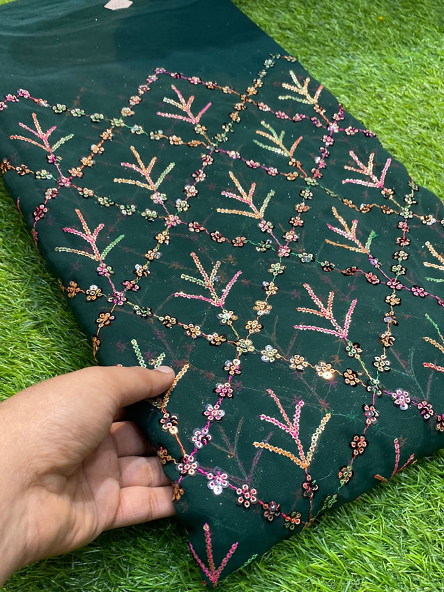 PREMIUM GEORGETTE FABRIC On SALE Cut Size Of 5.40 Meter