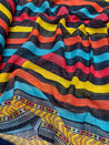 PREMIUM Printed Georgette With Zara Sequin Embroidery On SALE Cut Size Of. 7.50 Meter