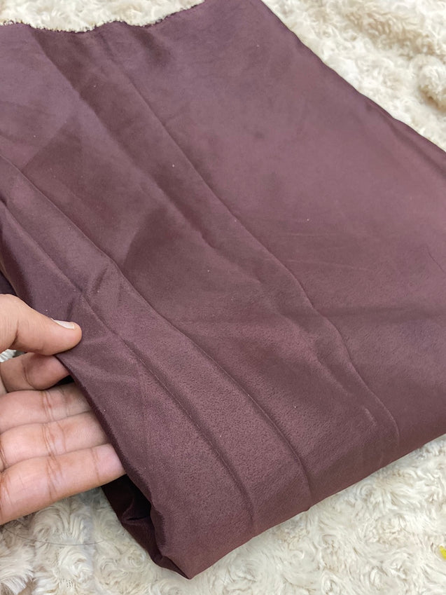 Premium Natural French Crepe Plain Fabric On SALE Cut Size Of. 6 Meter