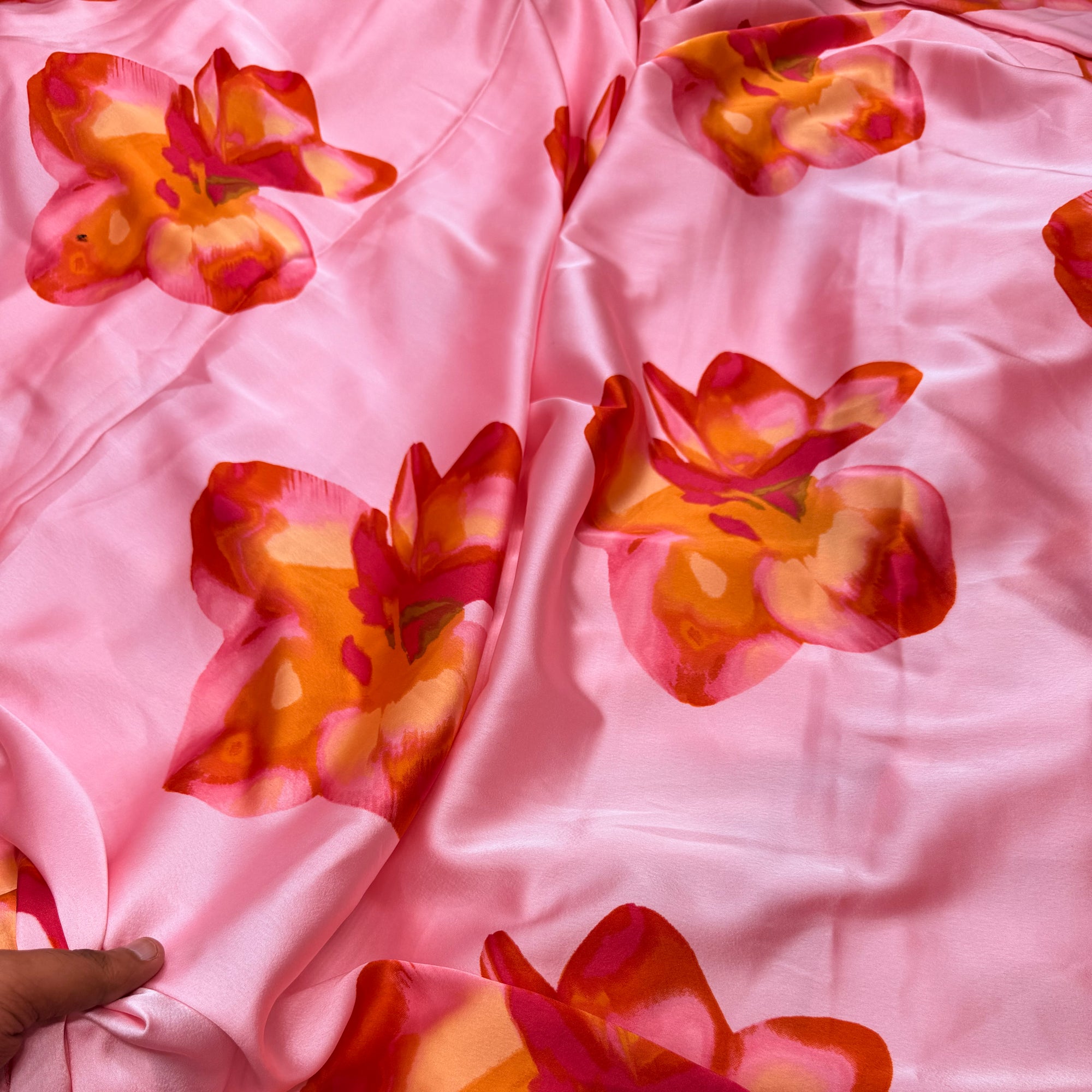 Most Premium Pure Viscose Japan Satin Fabric (Big WIDTH!!)