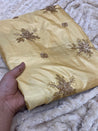 PREMIUM PURE EMBROIDERED SILK FABRIC On SALE Cut Size Of. 5.50 Meter