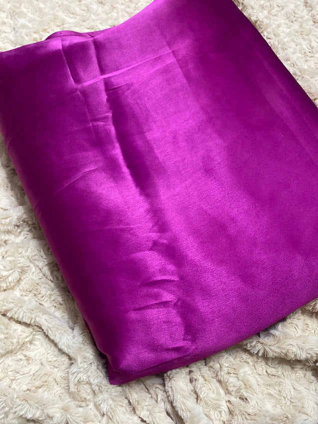 Premium Plain Japanese Satin Fabric On SALE Cut Size Of. 8 Meter