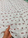 Most Premium Pure Fine Thread Embroidery On Cotton Fabric (Big WIDTH!!)