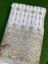 Premium Pure Viscose Dyeable Quality Of Georgette With Sequin Embroidery