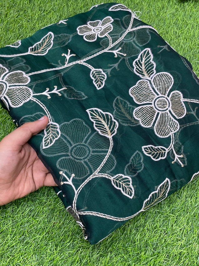 PREMIUM EMBROIDERED Fabric On SALE Cut Size Of. 3 Meter