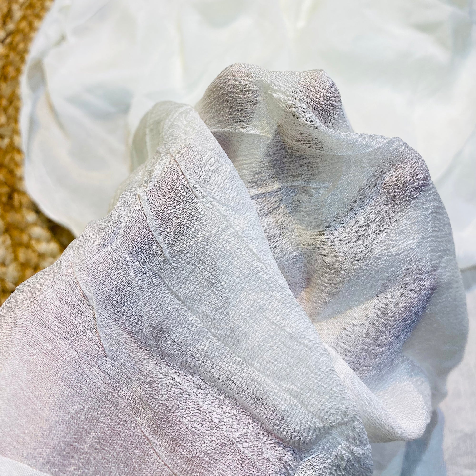 Premium Pure DYEABLE Chinon Fabric