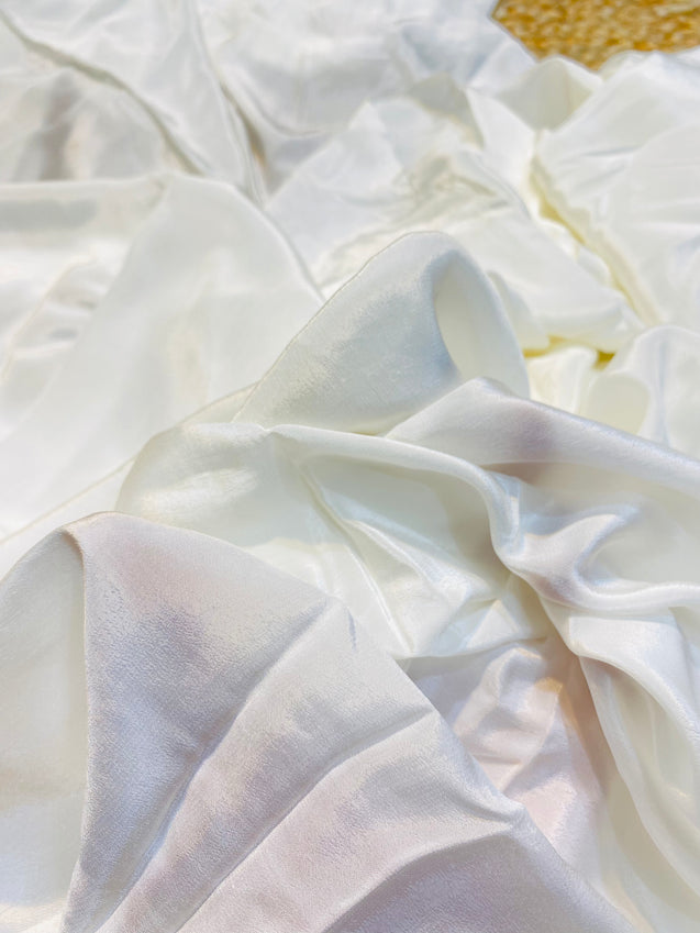 Premium Pure DYEABLE Natural Crepe Fabric