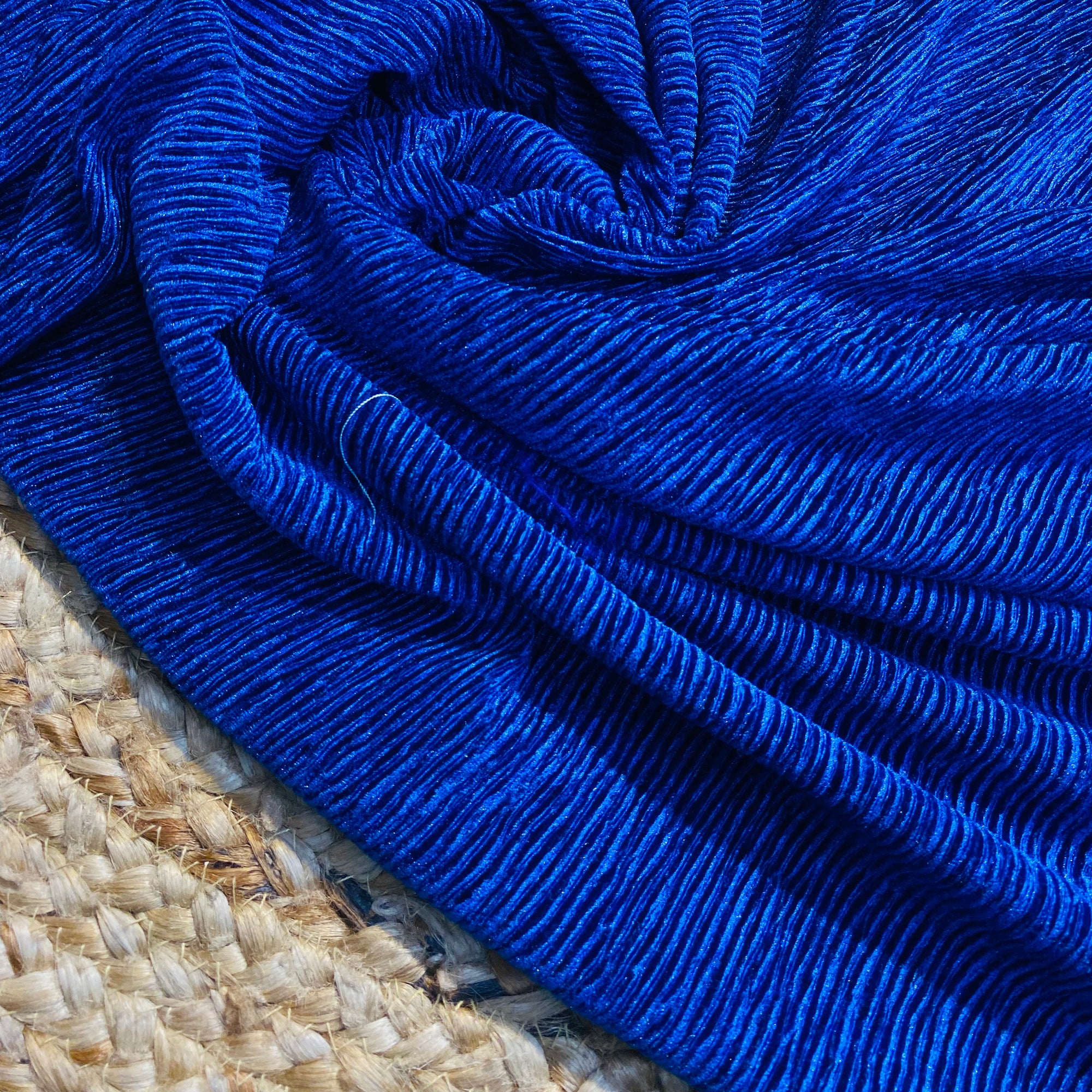 Most Premium Quality Of Imported Crushed ICE Velvet - Royal Blue